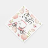 Serviette En Papier Pâques de golf pour l'aquarelle de printemps (Coin)