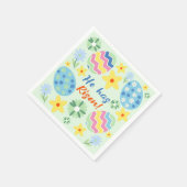 Serviette En Papier Pâques Floral Il Est Ressuscité (Coin)