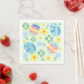 Serviette En Papier Pâques florales (En situation)