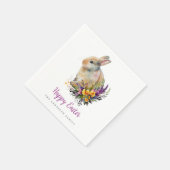 Serviette En Papier Pâques florales colorées (Coin)