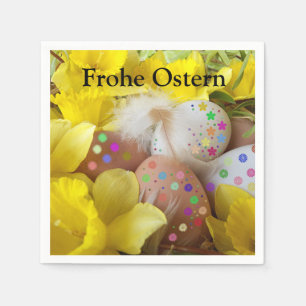 Serviette En Papier Pâques, fraiches, oeufs, oeufs de Pâques