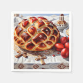 Serviette En Papier Pâques grecques élégantes (Devant)