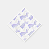 Serviette En Papier Pâques joyeuses - motif de Bunny pourpre (Coin)