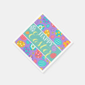 Serviette En Papier Pâques joyeux (Coin)