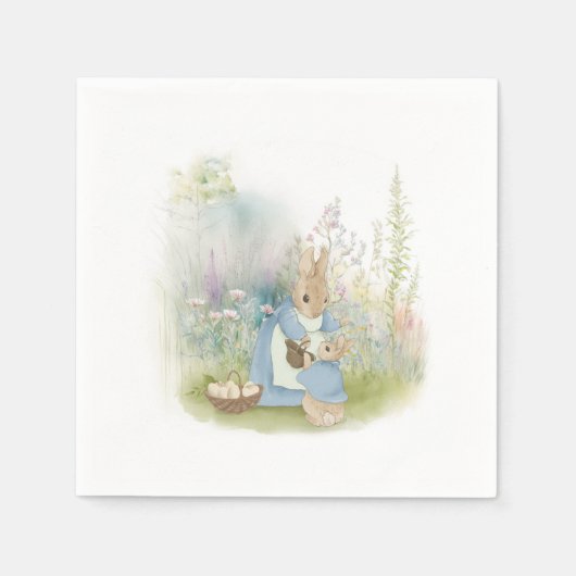 Serviette En Papier Pâques Peter Rabbit Napkins (Devant)