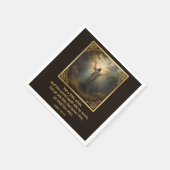 Serviette En Papier Pâques Résurrection Religieux (Coin)