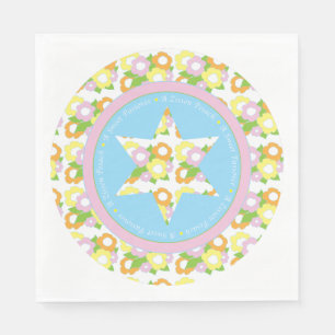 Serviette En Papier Pâques Serviettes standard "Fleurs Pastel" Design