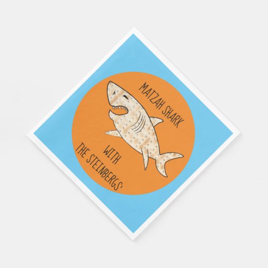Serviette En Papier Pâques Serviettes Standard Motif requin Matzah (Coin)