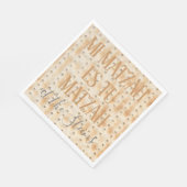 Serviette En Papier Pâques Standard serviettes Mi Matzah Motif (Coin)