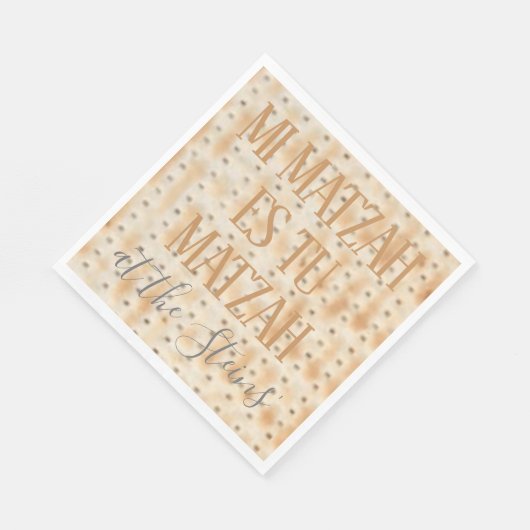 Serviette En Papier Pâques Standard serviettes Mi Matzah Motif (Coin)