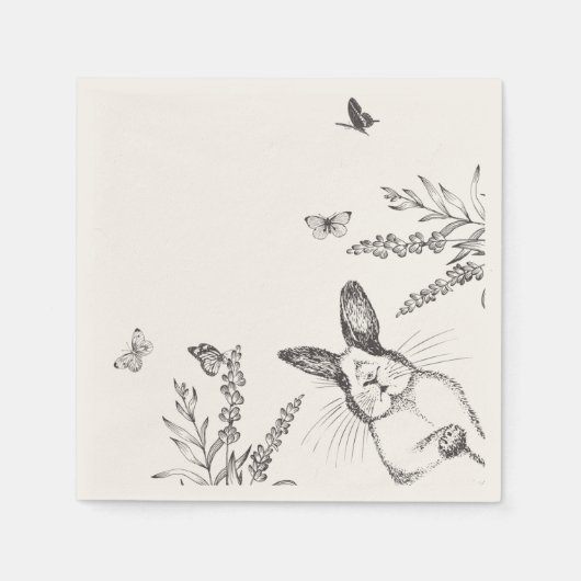 Serviette En Papier Pâques vintage (Devant)
