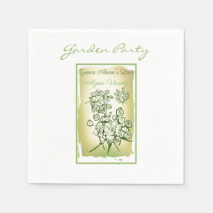 Serviette En Papier Paquet de semences de dentelle de la reine Anne