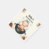 Serviette En Papier Par Plaid Babyq Fun Food Steak Beef Bbq Baby showe (Coin)