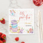Serviette En Papier Par-tea, anniversaire de thé (En situation)