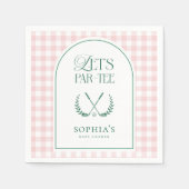 Serviette En Papier Par-Tee Preppy Golf Girl Baby shower (Devant)