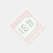 Serviette En Papier Par-Tee Preppy Golf Girl Baby shower (Coin)