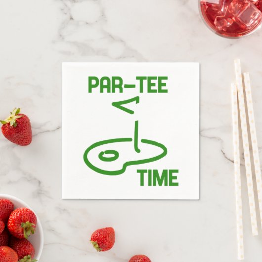 Serviette En Papier Par Tee Time (En situation)
