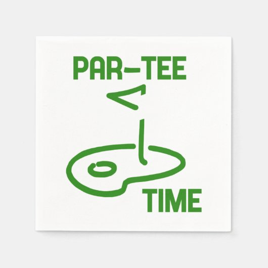 Serviette En Papier Par Tee Time (Devant)