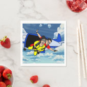 Serviette En Papier Parachutage Skydiving Automne libre (En situation)