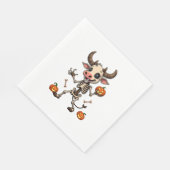 Serviette En Papier Parade de la vache à squelette (Coin)