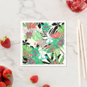 Serviette En Papier Paradis floral II (En situation)