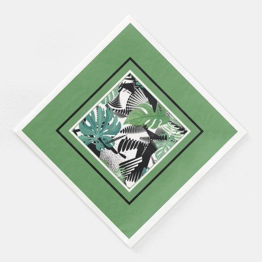 Serviette En Papier Paradis tropical (Coin)