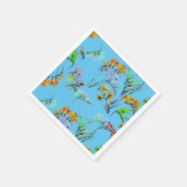 Serviette En Papier Paradis tropical bleu (Coin)