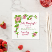 Serviette En Papier Paradis tropical Design floral Napkin (En situation)