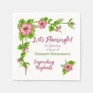 Serviette En Papier Paradis tropical Design floral Napkin