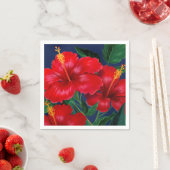 Serviette En Papier Paradis tropical Hibiscus hawaïen (En situation)