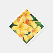 Serviette En Papier Paradis tropical Plumeria hawaïenne (Coin)