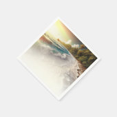 Serviette En Papier Paradise Beach Sunset Rustic Coastal Mariage (Coin)