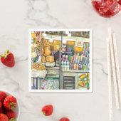 Serviette En Papier Paradise Pushcart (En situation)