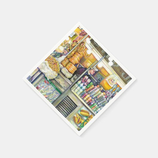 Serviette En Papier Paradise Pushcart (Coin)