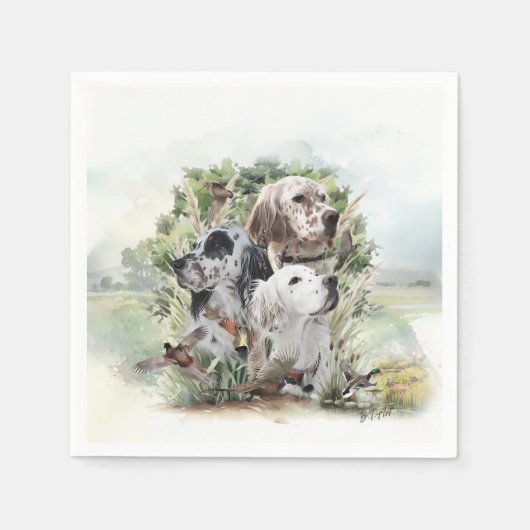 Serviette En Papier Paramètres anglais (Devant)