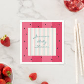 Serviette En Papier Parapluie baby shower standard serviettes/pastèque (En situation)