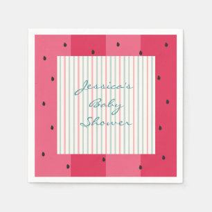 Serviette En Papier Parapluie baby shower standard serviettes/pastèque