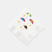 SERVIETTE EN PAPIER PARAPLUIE ET BOISSON (Coin)