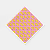 Serviette En Papier Parapluie jaune (Coin)