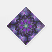 Serviette En Papier Parapluie violet & coeurs.7 (Coin)