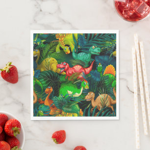 Serviette En Papier Parc des dinosaures