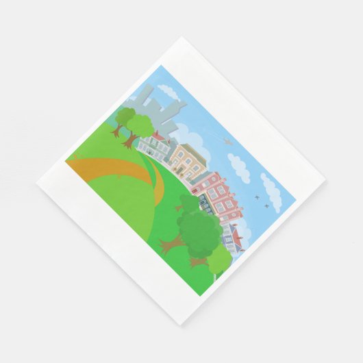 Serviette En Papier Parc urbain (Coin)