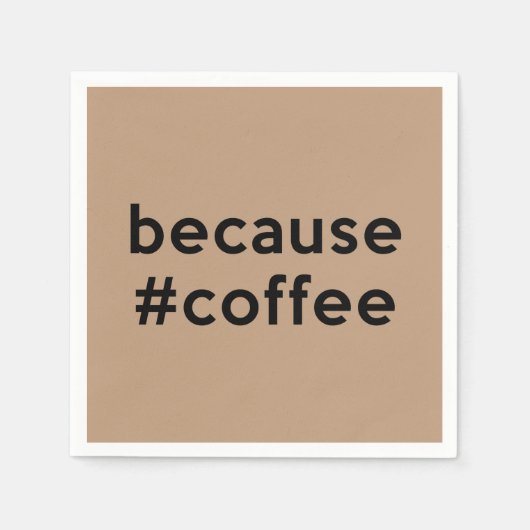 Serviette En Papier Parce que café (Devant)