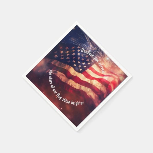 Serviette En Papier Parce que tu as servi (Coin)