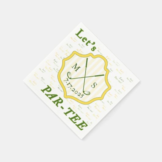 Serviette En Papier Parcours de golf à thème (Coin)