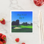 Serviette En Papier Parcours de golf Grip it et Rip it (En situation)