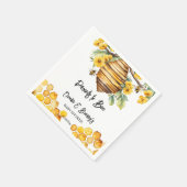 Serviette En Papier Parents d'abeilles de printemps baby shower modèle (Coin)