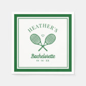 Serviette En Papier Parfait Match Dernier Swing Tennis Bachelorette (Devant)