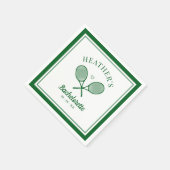 Serviette En Papier Parfait Match Dernier Swing Tennis Bachelorette (Coin)