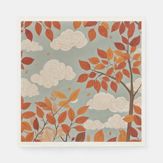 Serviette En Papier Parfum automnal (Devant)